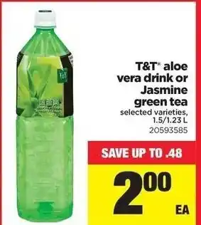 Real Canadian Superstore T&T Aloe Vera Drink Jasmine Green Tea offer