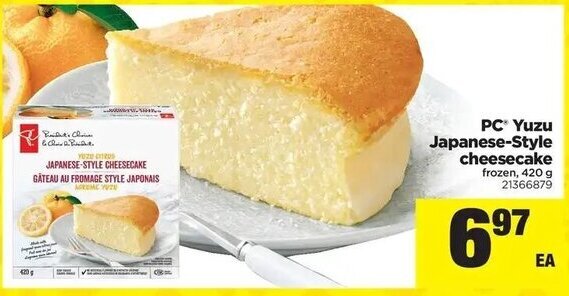 Pc Yuzu Japanese Style Cheesecake Offer At Real Canadian Superstore