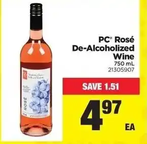 Real Canadian Superstore Rosé De-Alcoholized Wine offer