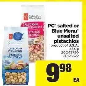 Real Canadian Superstore Salted Or Blue Menu offer
