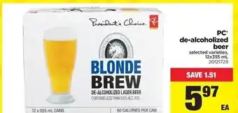 Real Canadian Superstore De-Alcoholized Beer offer