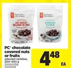 Real Canadian Superstore Chocolate Covered Nuts Or Fruits offer