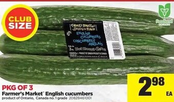 Real Canadian Superstore Farmer's Market English Cucumbers offer