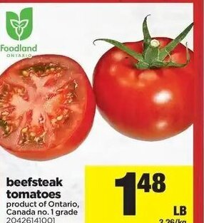 Real Canadian Superstore Beefsteak Tomatoes offer