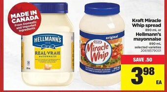 Real Canadian Superstore Kraft Miracle Whip Spread offer