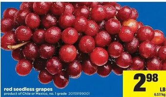 Real Canadian Superstore Red Seedless Grapes offer