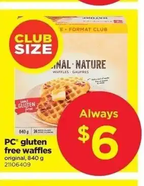 Real Canadian Superstore Gluten Free Waffles offer