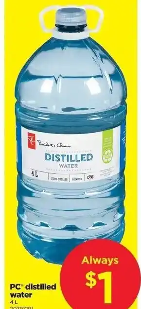Real Canadian Superstore Distilled Water offer