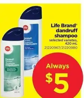 Real Canadian Superstore Life Brand Dandruff Shampoo offer