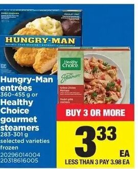 Real Canadian Superstore Hungry-Man Entrées offer