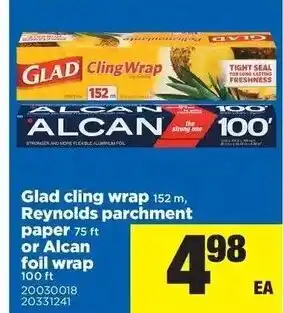 Real Canadian Superstore Glad Cling Wrap Reynolds Parchment offer