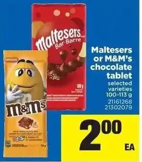 Real Canadian Superstore Maltesers Or M&M's Chocolate Tablet offer