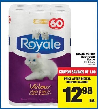Real Canadian Superstore Royale Velour Bathroom Tissue offer