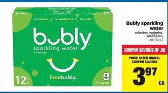 Real Canadian Superstore Bubly sparkling water offer