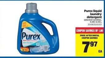 Real Canadian Superstore Purex liquid laundry detergent offer