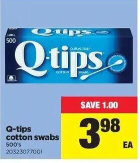 Real Canadian Superstore Q-tips cotton swabs offer