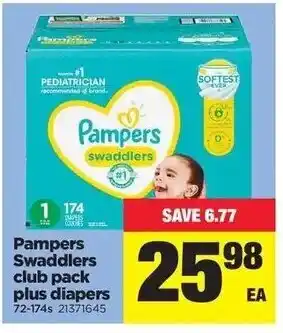 Real Canadian Superstore Pampers Swaddlers club pack plus diapers offer