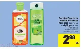 Real Canadian Superstore Garnier Fructis or Herbal Essences offer