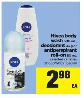 Real Canadian Superstore Nivea body wash offer