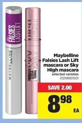 Real Canadian Superstore Maybelline Falsies Lash Lift mascara or Sky High mascara offer