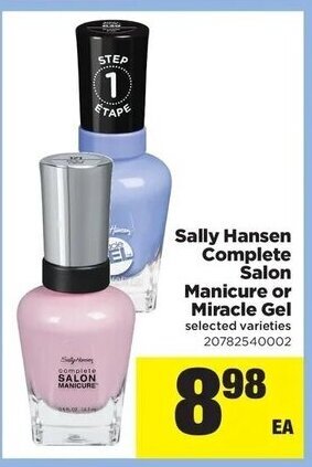 Real Canadian Superstore Sally Hansen Complete Salon Manicure or Miracle Gel offer