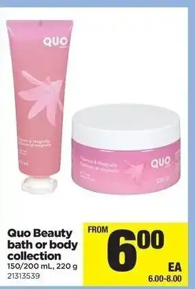 Real Canadian Superstore Quo Beauty bath or body collection offer