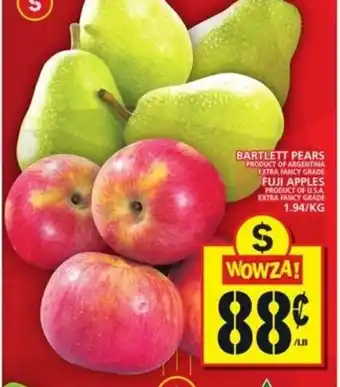Food Basics Bartlett Pears Fuji Apples offer