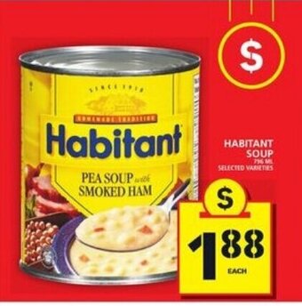 Food Basics Habitant Soup offer