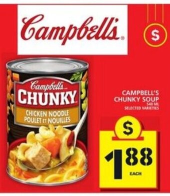 Food Basics Campbell's Chunky Soup offer