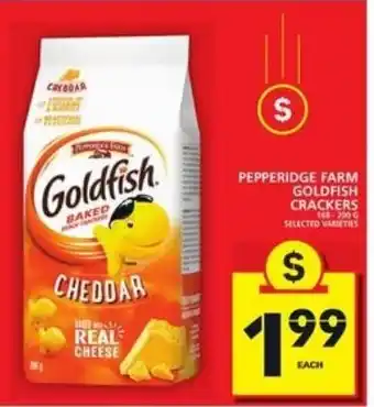 Food Basics Peppergridge Farm Goldfish Crackers offer