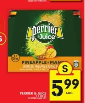 Food Basics Perrier & Juice offer