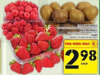 Food Basics Strawberries Raspberries offer