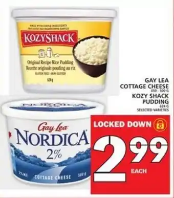 Food Basics Gay lea cottage cheese kozy shack pudding offer