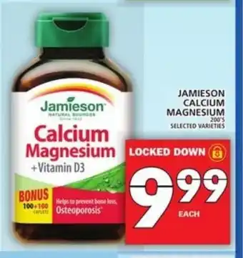 Food Basics Jamieson calcium magnesium offer
