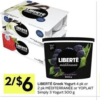 IGA Liberté greek yogurt offer