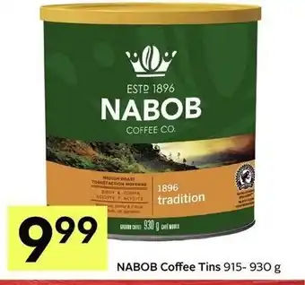 IGA Nabob coffe tins offer