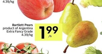 IGA Bartlett pears offer