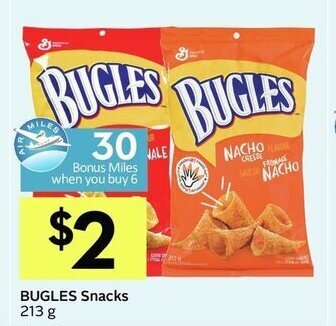 IGA Bugles snacks offer