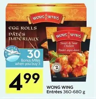 IGA Wrong wing entrées offer