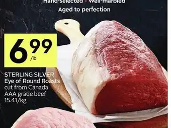 IGA Sterling silver eye of round roasts offer