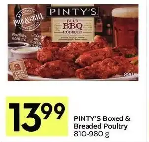 IGA Pinty's boxed & breaded poultry offer