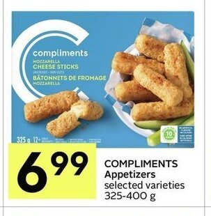 Compliments appetizers