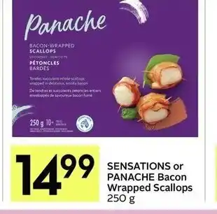 IGA Sensations or panache bacon wrapped scallops offer