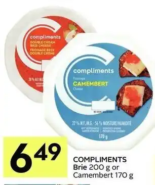 IGA Compliments brie offer