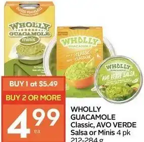 IGA Wholly guacamole classic, avo verde salsa or minis offer