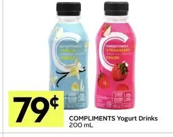 IGA Compliments yogurt drinks offer