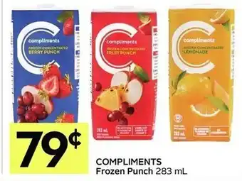 IGA Compliments frozen punch offer