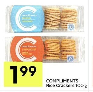 IGA Compliments rice crackers offer