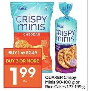IGA Quaker crispy minis offer