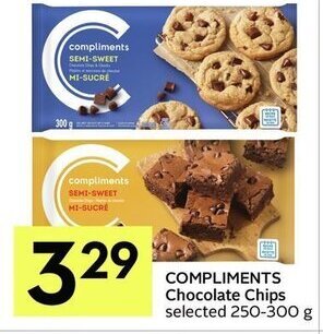 IGA Compliments chocolate chips offer